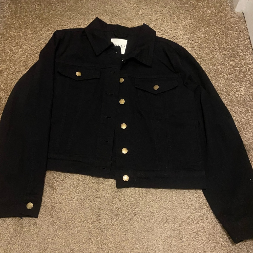 Womens Bagatelle Black Crop Jacket Size Large